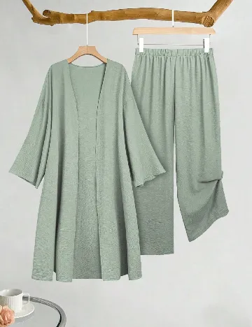 Compleu SHEIN CURVE, verde Verde
