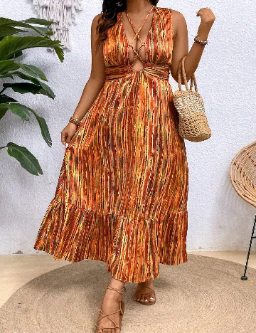 Rochie lunga SHEIN CURVE, mix culori Mix culori