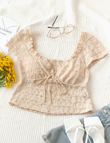 Top SHEIN, crem