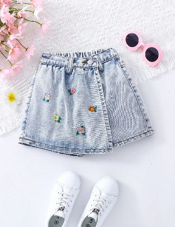 Pantaloni scurti Shein Kids, albastru