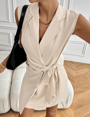 Rochie scurta SHEIN, crem