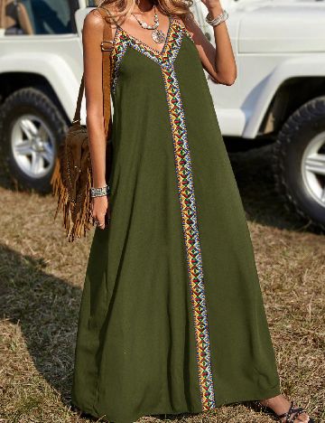 Rochie lunga SHEIN, verde