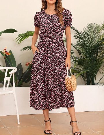 Rochie scurta SHEIN, floral print
