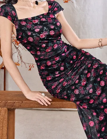 Rochie lunga SHEIN, negru Negru