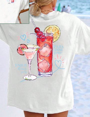 Tricou Shein Kids, alb
