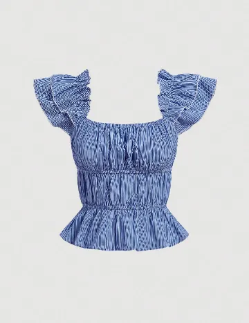 Top SHEIN, albastru Albastru