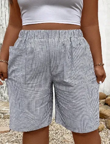 Pantaloni scurti SHEIN CURVE, gri Gri