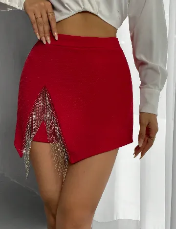 Fusta pantalon SHEIN, rosu Rosu
