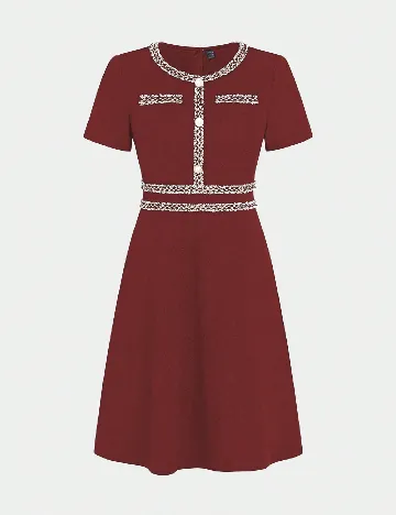 Rochie medie SHEIN, rosu Rosu