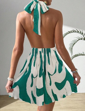 Rochie scurta SHEIN, verde