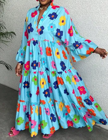 Rochie lunga SHEIN CURVE, mix culori Mix culori