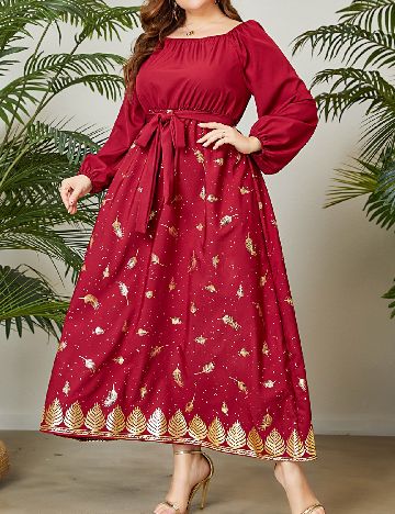 Rochie lunga SHEIN CURVE, rosu