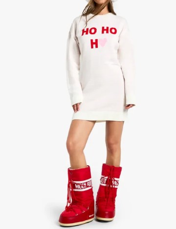 Rochie scurta Boohoo, ecru