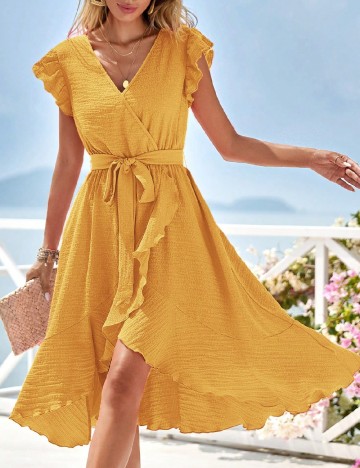 Rochie medie SHEIN, galben