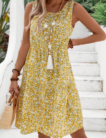 Rochie scurta Emery Rose, floral print