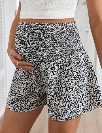 Pantaloni scurti SHEIN Maternity, floral print