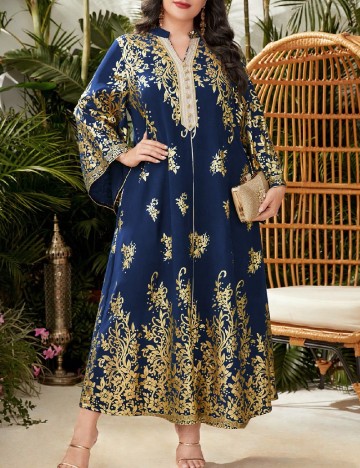 Rochie lunga SHEIN CURVE, albastru
