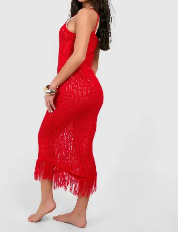 Rochie de plaja Boohoo, rosu Rosu