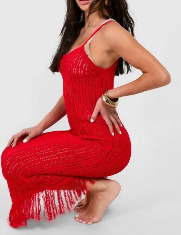 Rochie de plaja Boohoo, rosu Rosu