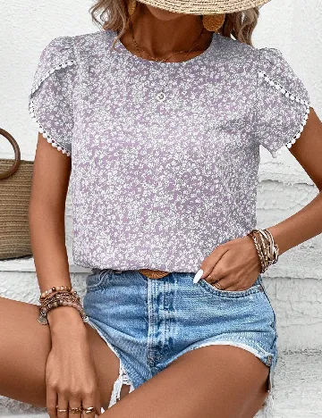 Bluza Emery Rose, floral print Floral print