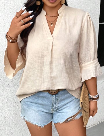 Bluza SHEIN CURVE, crem