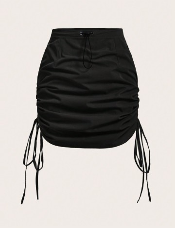 Fusta SHEIN CURVE, negru