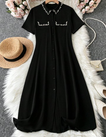 Rochie medie SHEIN CURVE, negru