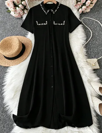 Rochie medie SHEIN CURVE, negru Negru