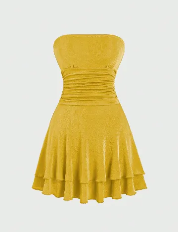 Rochie scurta SHEIN, galben Galben