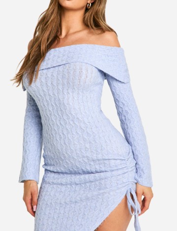Rochie medie Boohoo, albastru