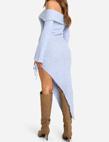 Rochie medie Boohoo, albastru Albastru