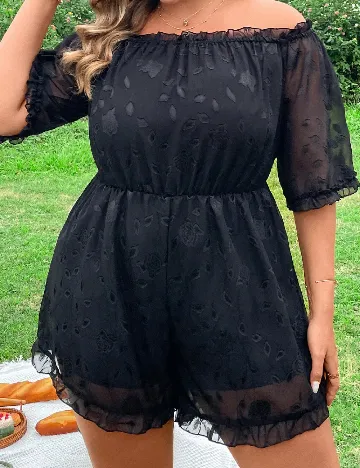 Salopeta SHEIN CURVE, negru Negru