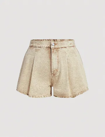 Pantaloni scurti SHEIN CURVE, crem Crem