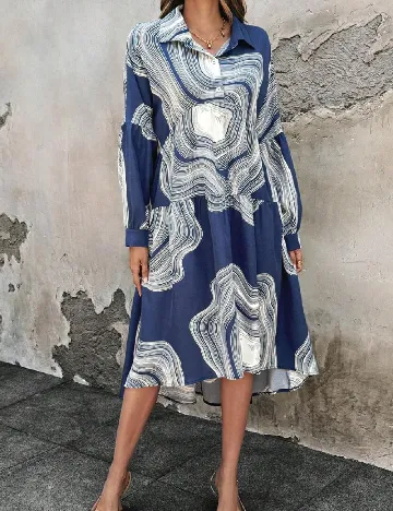 Rochie medie SHEIN, albastru Albastru