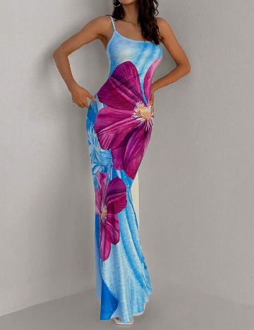 Rochie lunga SHEIN, albastru
