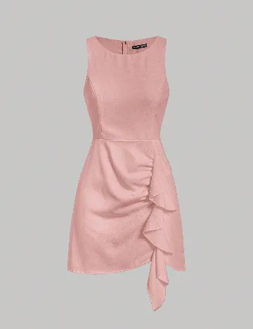 Rochie scurta SHEIN, roz Roz
