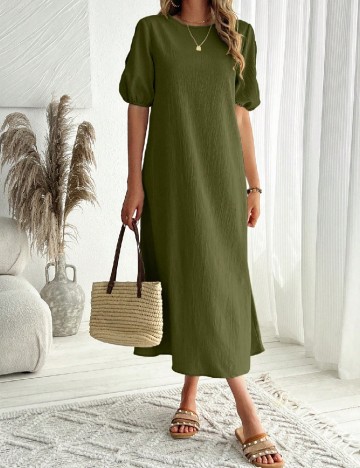 Rochie medie SHEIN, verde