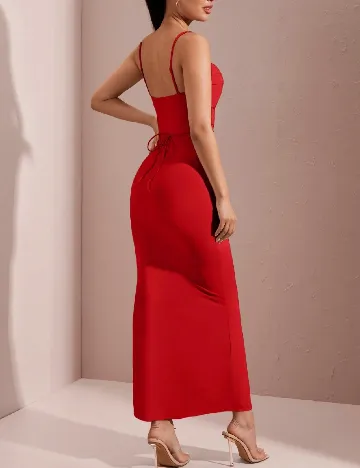 Rochie lunga SHEIN, rosu Rosu