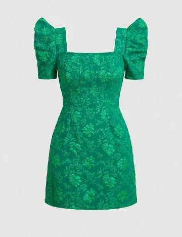 Rochie scurta SHEIN, verde Verde