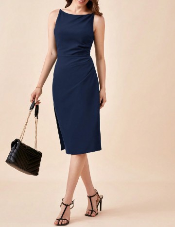 Rochie medie SHEIN, bleumarin
