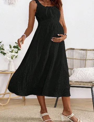 Rochie medie SHEIN Maternity, negru Negru