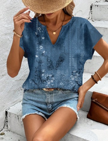 Bluza Emery Rose, albastru