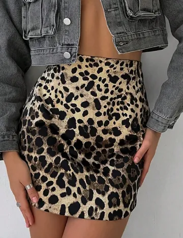 Fusta SHEIN, animal print Animal print