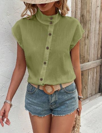 Camasa SHEIN, verde