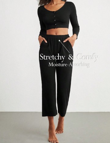 Pijama SHEIN, negru