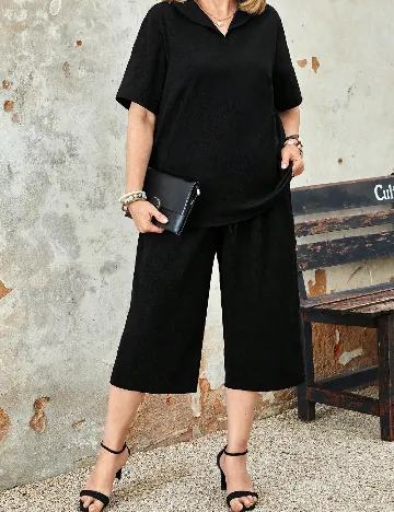 Compleu SHEIN CURVE, negru Negru