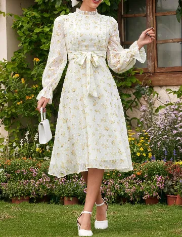 Rochie medie SHEIN, floral Floral print