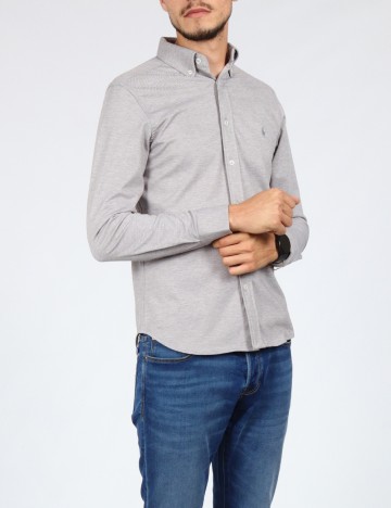 Camasa Polo Ralph Lauren, gri