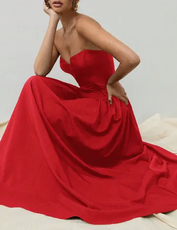 Rochie lunga SHEIN, rosu Rosu