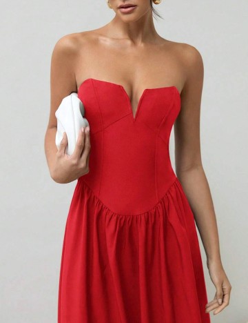 Rochie lunga SHEIN, rosu